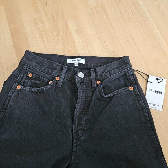RE/DONE Originals High Rise Loose Jeans - Washed Black - sz 23 - NWT - Picture 6 of 11